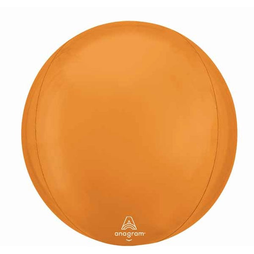 Vibrant Orange 16-Inch Orbz Foil Balloon