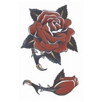 Tinsley Transfers Rose 1940 Vintage Temporary Tattoo