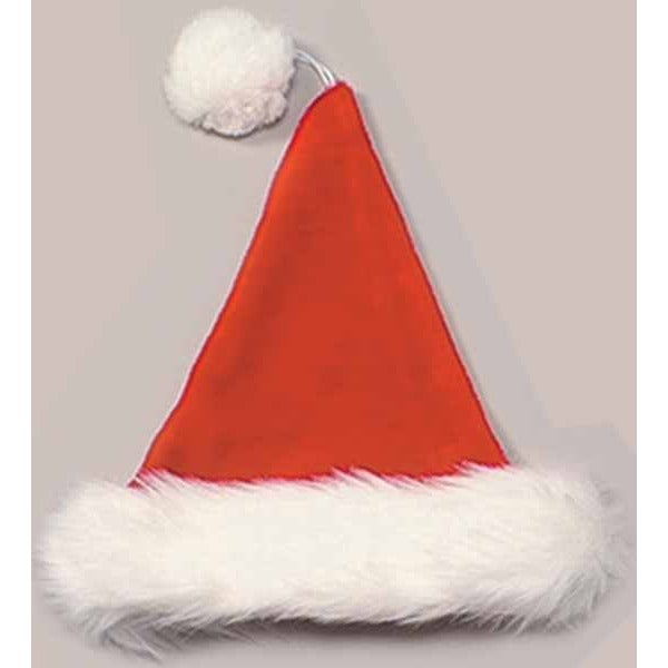 Plush Red Velvet Santa Hat