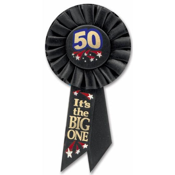 50 It's the Big One Birthday Rosette