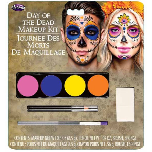 Kit de maquillage tête de mort pour le Jour des morts