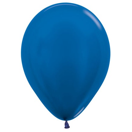 Sempertex 5-Inch Metallic Blue Latex Balloons, 50 Count