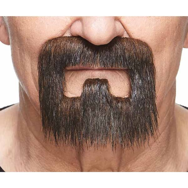 GOATEE BROWN/RED 4.1" X 3.7"
