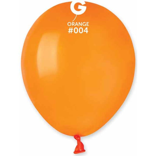 Gemar 5-Inch Orange #004 Latex Balloons, 100 Count