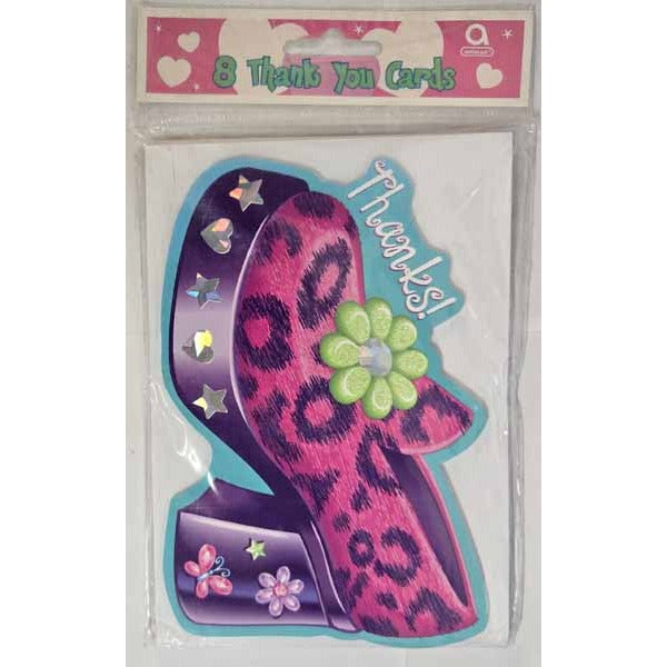 Glamour Girl Thank You Cards, 8 Pack