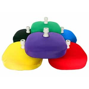 Red Covers for Fillable Balloon Column Bases, Pair