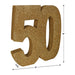 "50" 3-D Glittered Centerpiece - Gold