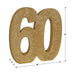 "60" 3-D Glittered Centerpiece - Gold