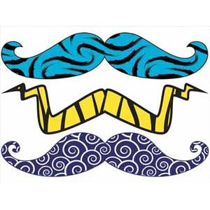 Stachetats Junior Wild Child Moustache Temporary Tattoo
