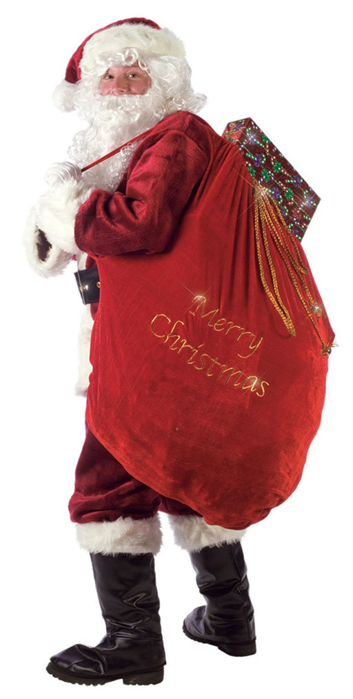 Santa Toy Sack Embroidered - Christmas and Seasonal