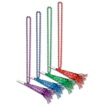 HNY BEADS W/HORN MULTI MIN 3