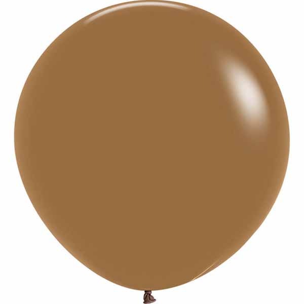 Sempertex Mocha Brown 24-Inch Latex Balloons, 10 Count