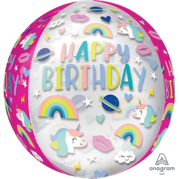 Birthday Trendy Icons Orbz XL Foil Balloon