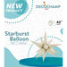 Decochamp 40-Inch Latte Starburst Foil Balloon
