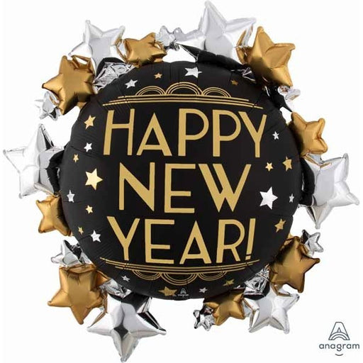 30-Inch Satin New Year Foil Balloon