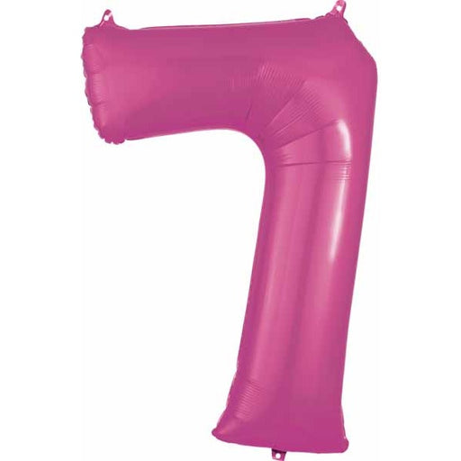 Pink Number 7 Balloon, 26 Inch