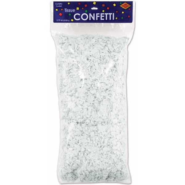 White Tissue Confetti, 3.75 Quarts