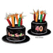 Plush "40" Birthday Party Hat, 1 Count