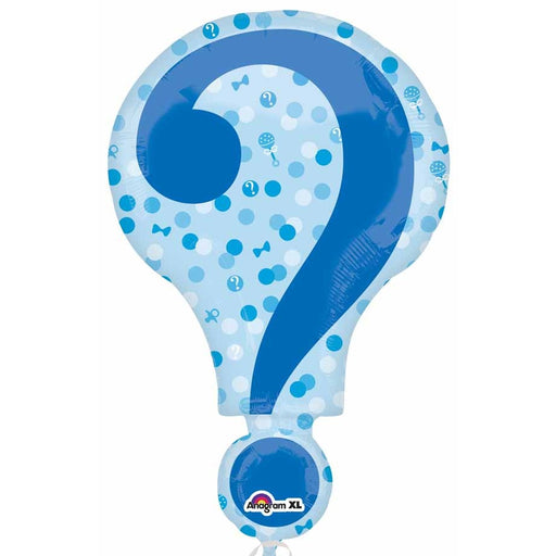 28-Inch Gender Reveal Question Mark Foil Balloon