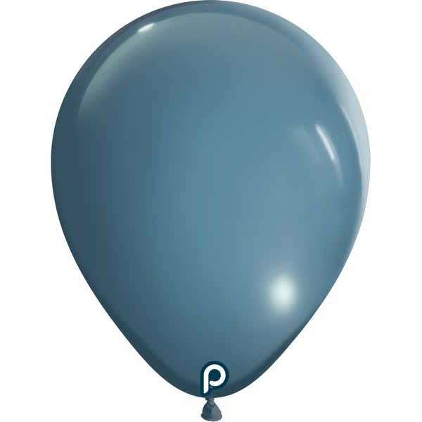 Prima Smokey Blue 18-Inch Round Latex Balloons, 25 Pack