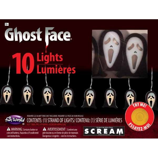 Ghost Face String Lights, 10 Lights