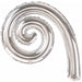 14-Inch Silver Kurly Spiral Foil Balloon