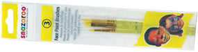 Snazaroo Green Starter Face Paint Brush Set, 3 Piece