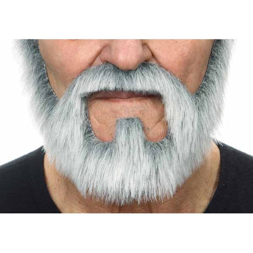 White and Grey Costume Beard and Moustache Set