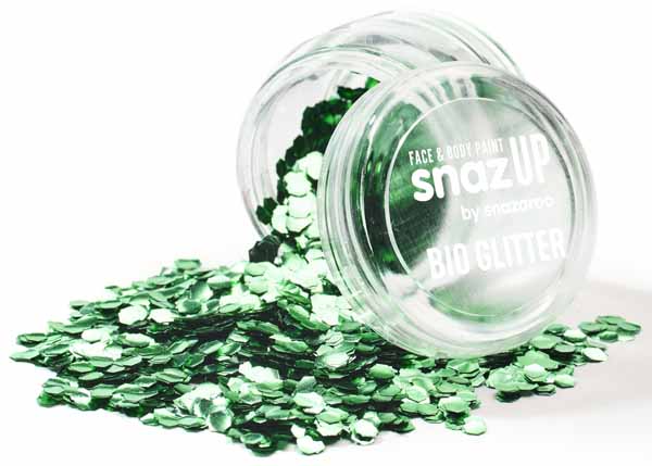 Snazaroo Bio Glitter Chunky Green, 3 g