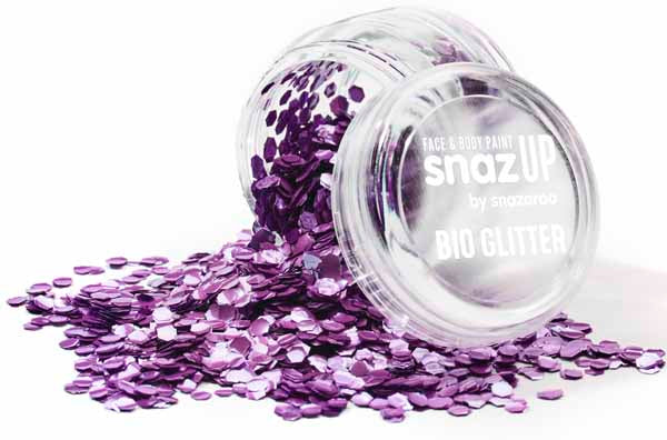 Snazaroo Chunky Violet Bio Glitter, 3 g