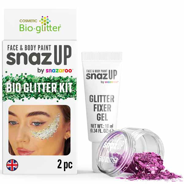 Snazaroo Bio Glitter Kit in Fuchsia