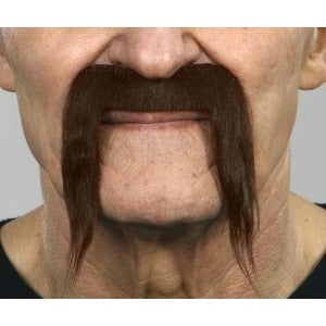 Dark Brown Costume Moustache, 10 x 10.5 cm