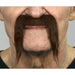 Dark Brown Costume Moustache, 10 x 10.5 cm