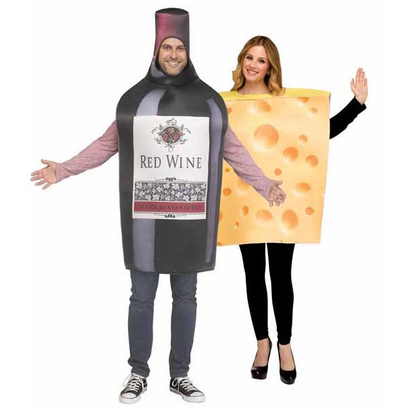 Wine & Cheese Adult Couples Costume Set