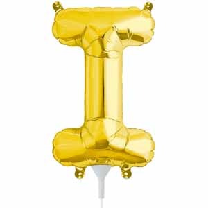 16 Inch Gold Letter I Balloon