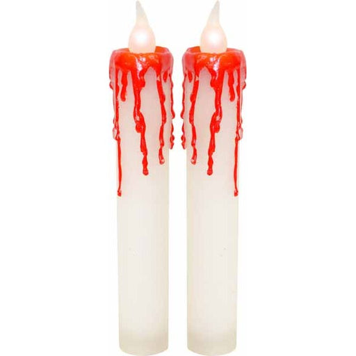 White Blood-Dripping Halloween Candles, Set of 2