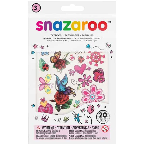 Snazaroo Fantasy Temporary Tattoos, 20 Count