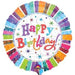 32 Inch Radiant Birthday Jumbo Holographic Foil Balloon