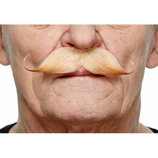 Blonde Costume Moustache, 13 cm x 4 cm