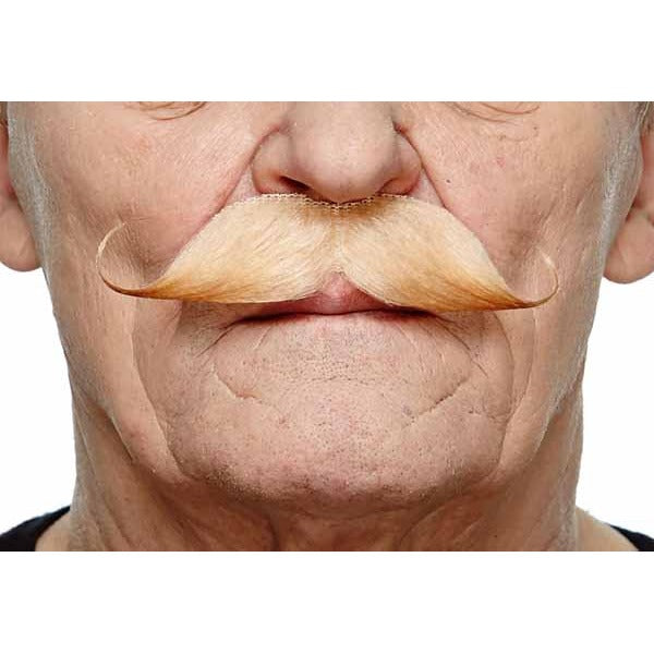 Blonde Costume Moustache, 13 cm x 4 cm