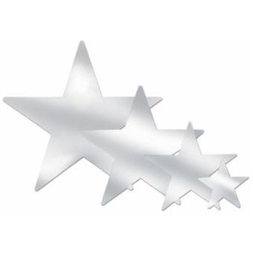 5" Foil Star Bulk Silver Decoration.