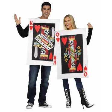 King & Queen of Hearts Adult Couples Costume Set