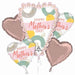 Happy Mother's Day Sketched Hearts Foil Balloon Bouquet