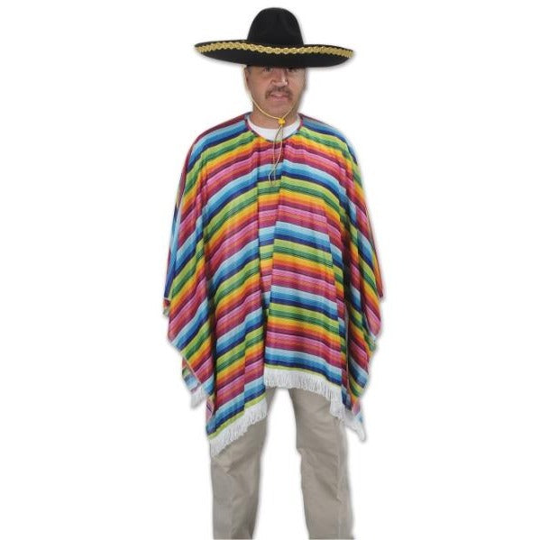 Fiesta Serape Costume Accessory, 54 x 30 Inches
