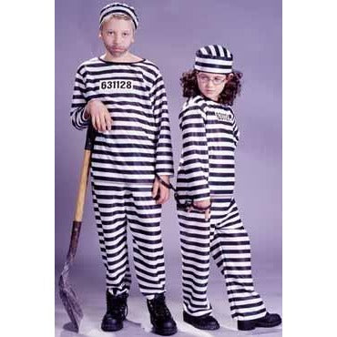 Child Jailbird Convict Costume, Small 4-6