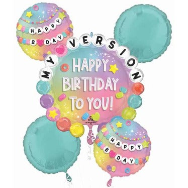 Friendship Happy Birthday Foil Balloon Bouquet