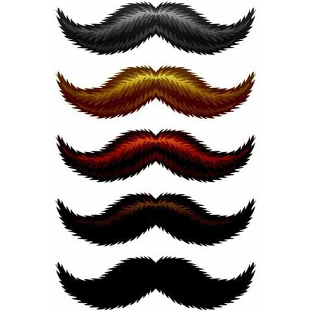 StacheTATS Natural Stache Temporary Mustache Tattoo