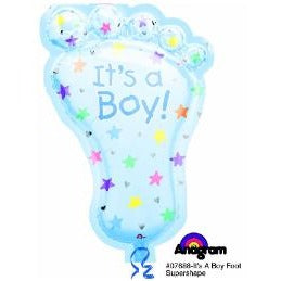 It's a Boy Baby Foot 32-Inch Foil Balloon