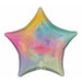 Pastel Stardust Ombré Holographic Star Foil Balloon, 19 Inch