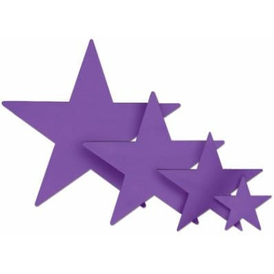 15-Inch Purple Foil Star Decoration